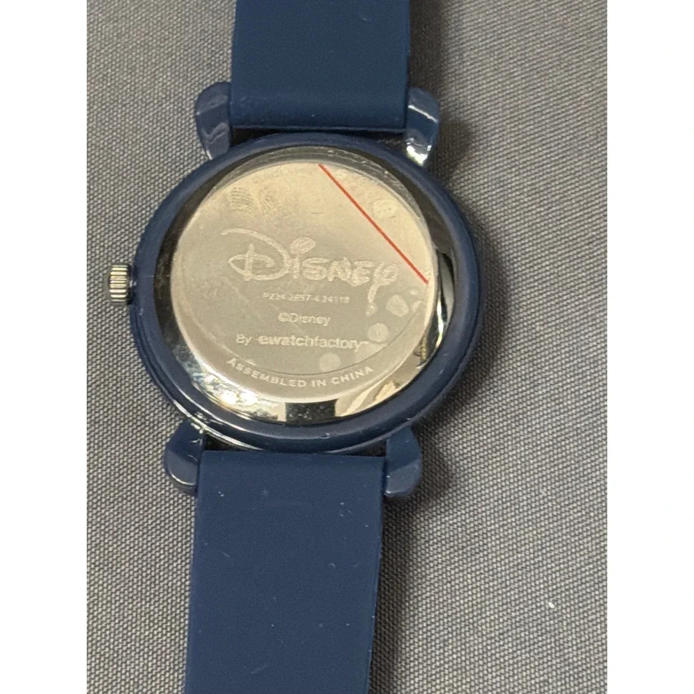 Disney Mickey Mouse Kids Teacher Watch Navy Blue Silicone Strap Ewatchfactory